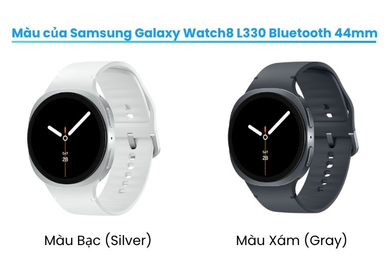 Galaxy Watch8 L330 Bluetooth 44mm có hai màu nổi bật