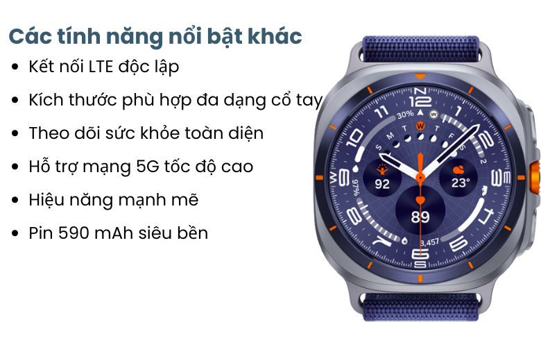 Hiệu năng mạnh mẽ đem đến tính năng theo dõi sức khỏe toàn diện