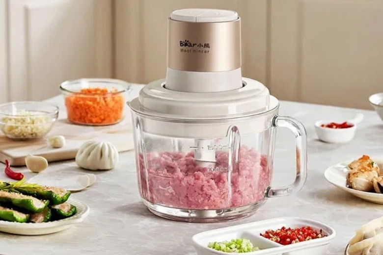 Máy xay đa năng 2L Bear CH-5H03J - Xay thịt, rau, hạt với lưỡi dao sắc bén