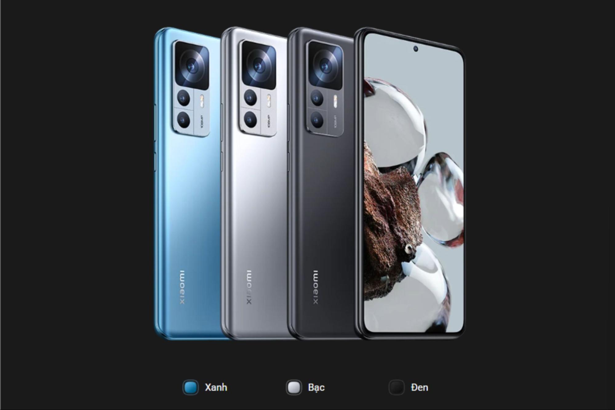 Xiaomi 12T 5G 8GB/128GB sở hữu những tùy chọn màu sắc nào