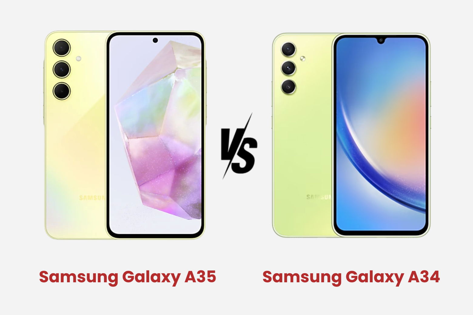 So sánh Samsung Galaxy A35 và Samsung A34