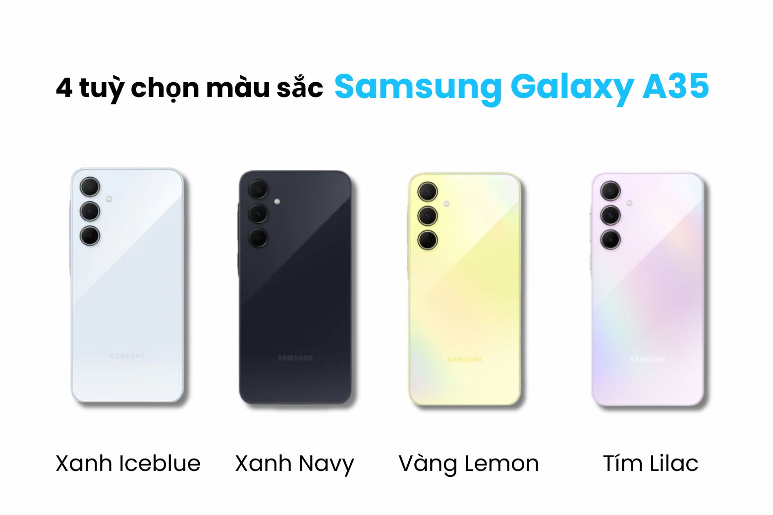 Samsung Galaxy A35 có 4 màu nổi bật