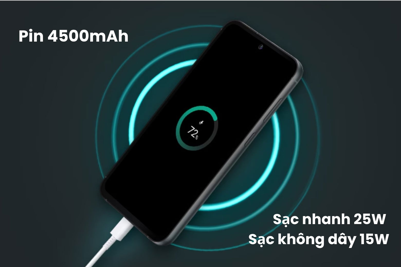 Pin 4500mAh bền bỉ cả ngày 