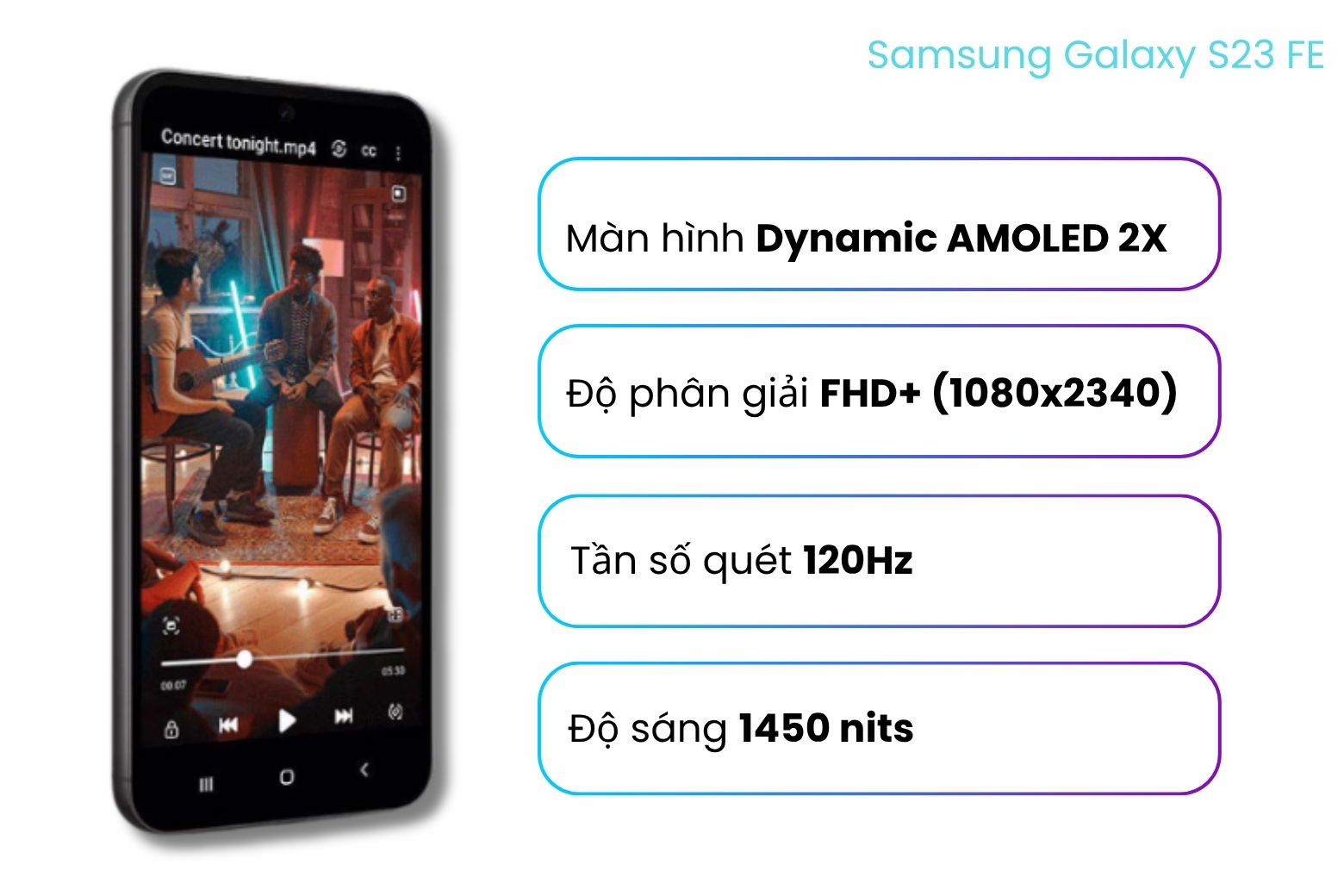 Màn hình Dynamic AMOLED 2X độ phân giải cao