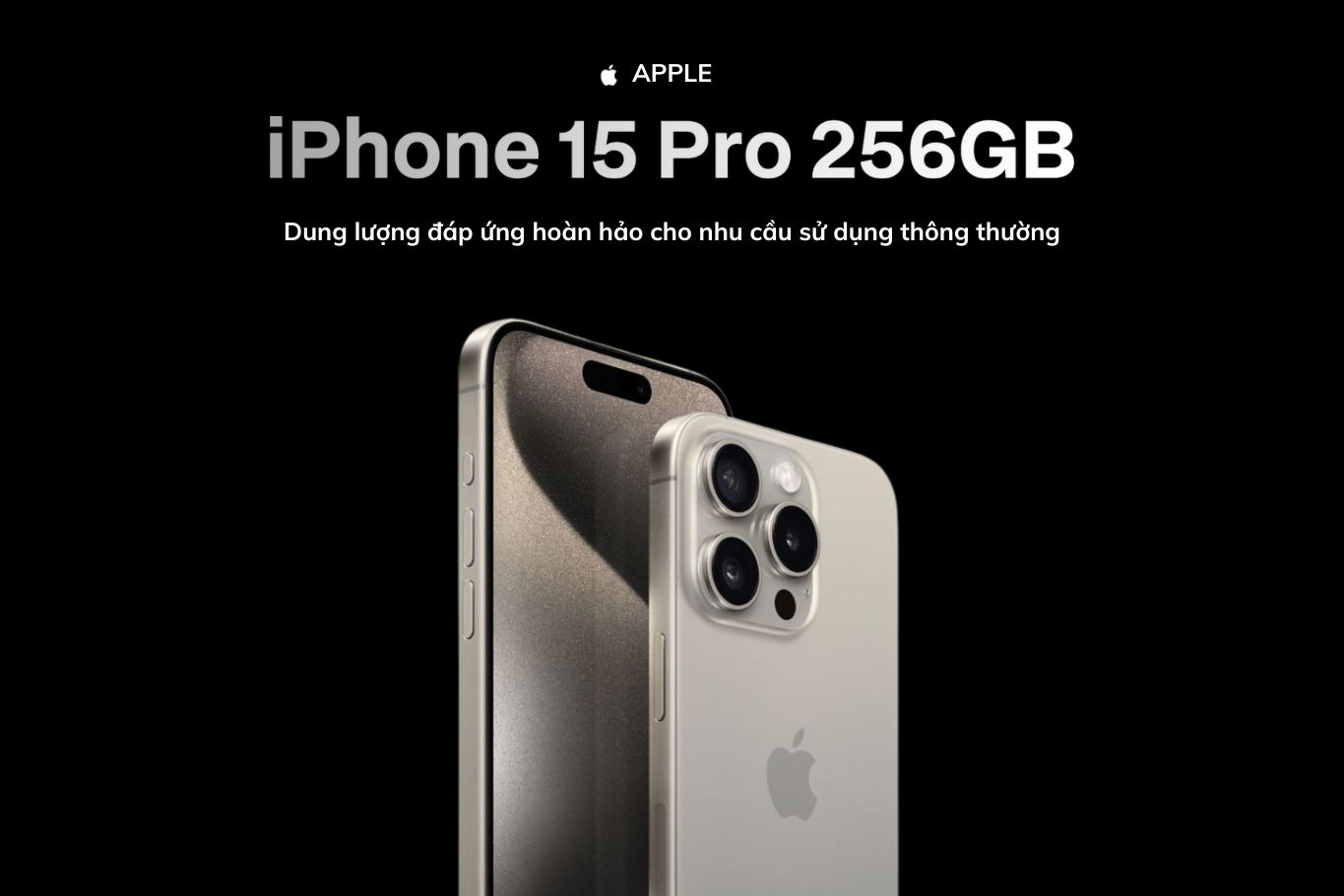 iPhone 15 Pro 256GB với hiệu suất mạnh mẽ và dung lượng lưu trữ lớn, đáp ứng nhu cầu của nhà sáng tạo nội dung 