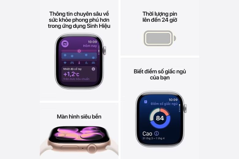 Apple Watch Series 11 42mm (GPS) Viền nhôm - Dây cao su