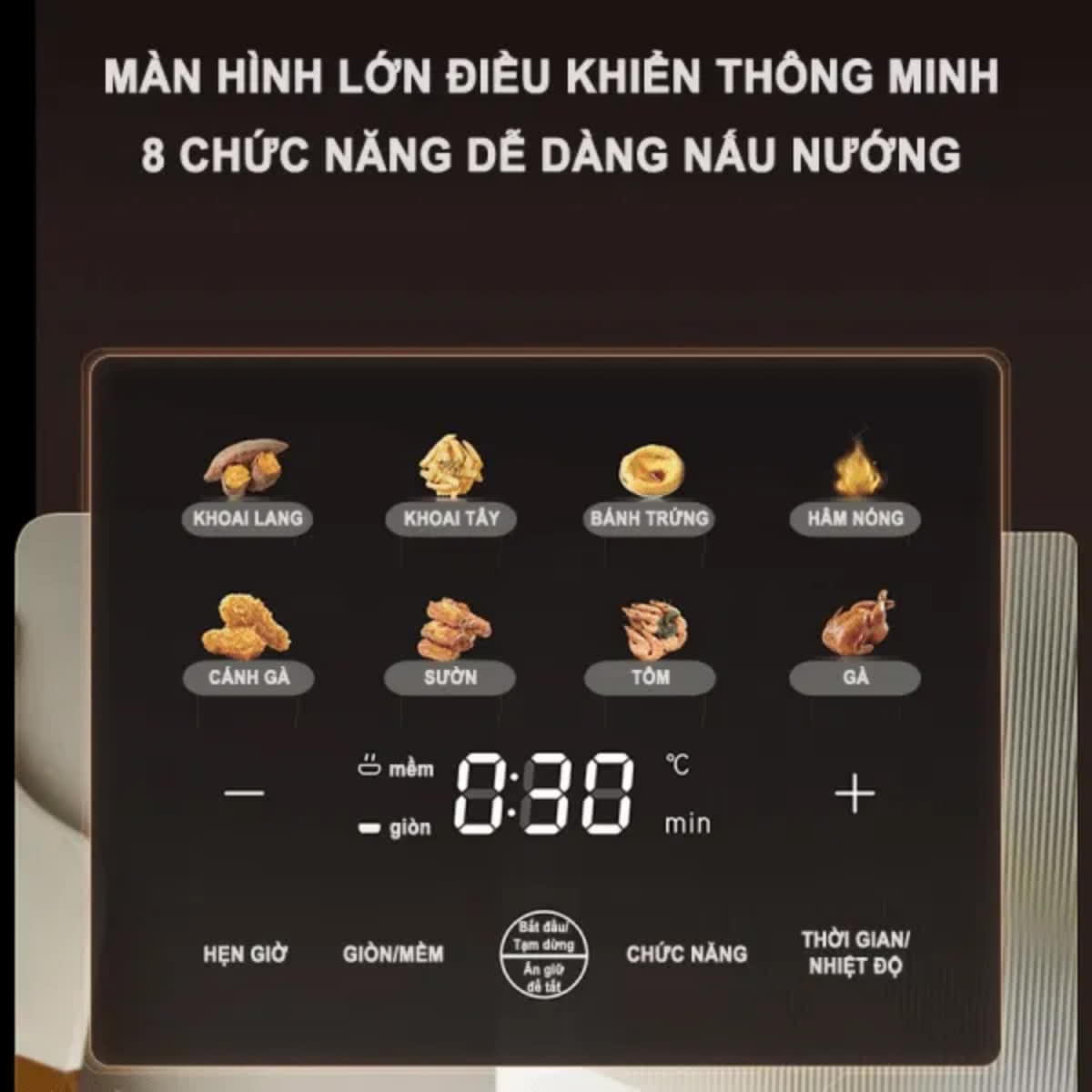 Nồi chiên không dầu 6.2L 1600W Bear AF-4H16K (QZG-H16R3)