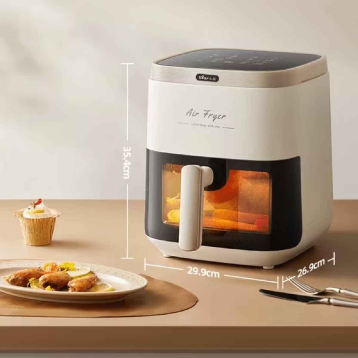 Nồi chiên không dầu 5L 1500W Bear AF-4H15L (QZG-P15R8)