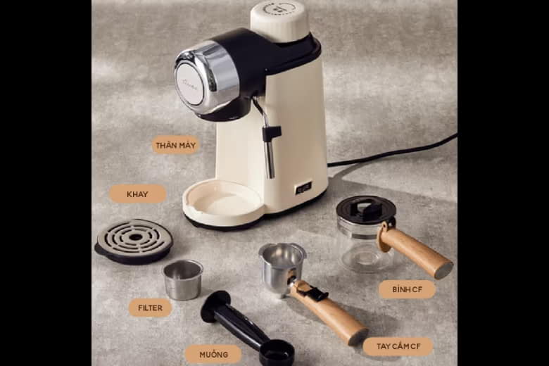 Máy pha cà phê Espresso 240ml Bear KFJ-A02R2