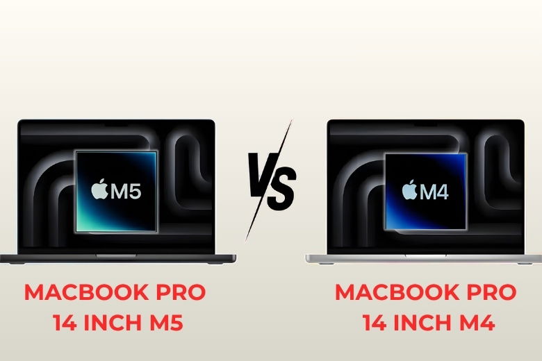 MacBook Pro 2025 14 inch M5 16GB/1TB vs M4