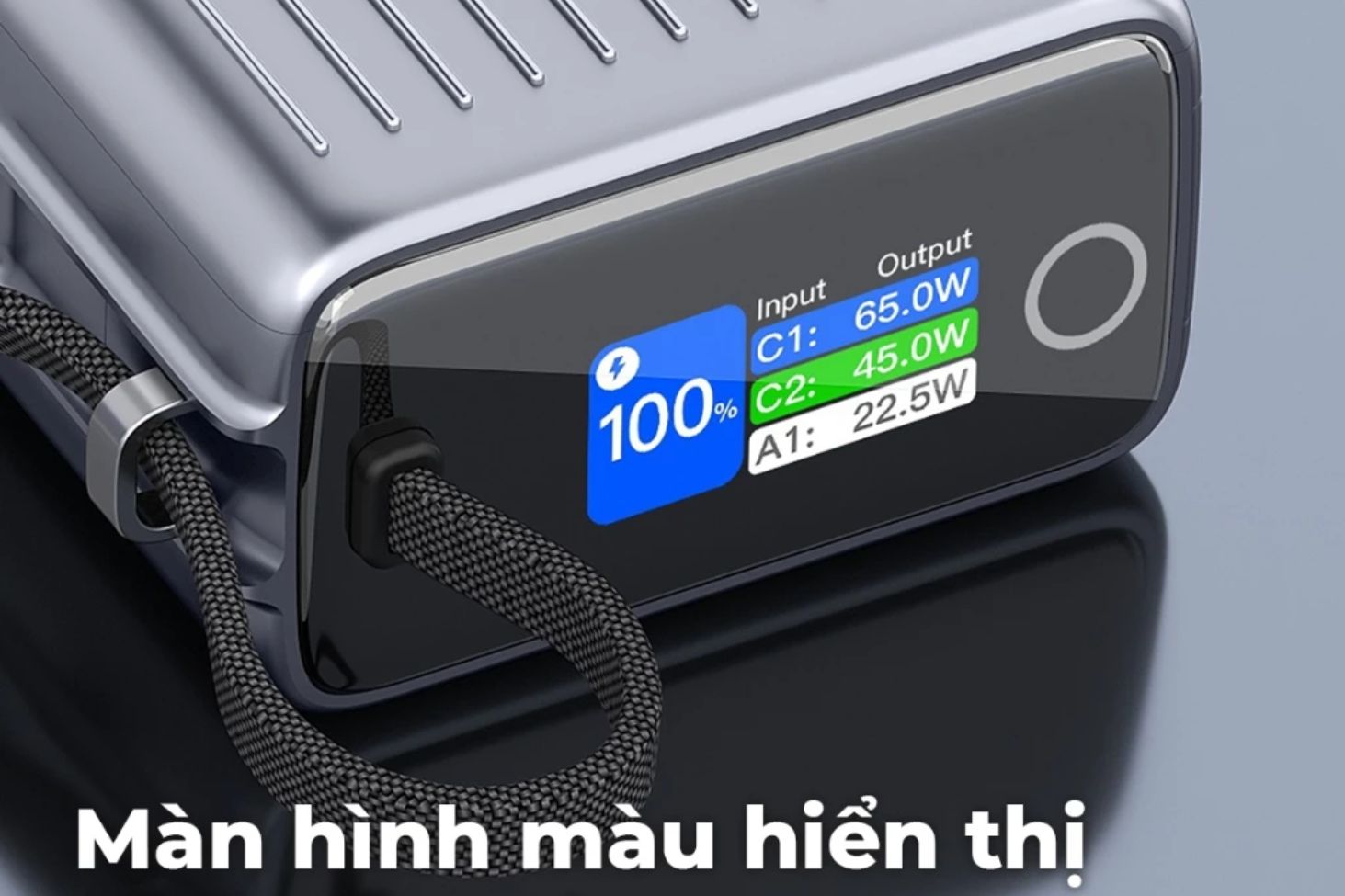 Pin sạc dự phòng StarGO HyperCharge 100W 25.000mAh dễ dàng theo dõi