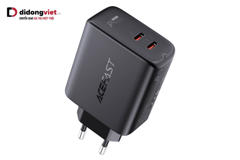 Thiết kế - kích thước - trọng lượng củ sạc nhanh Acefast 45W