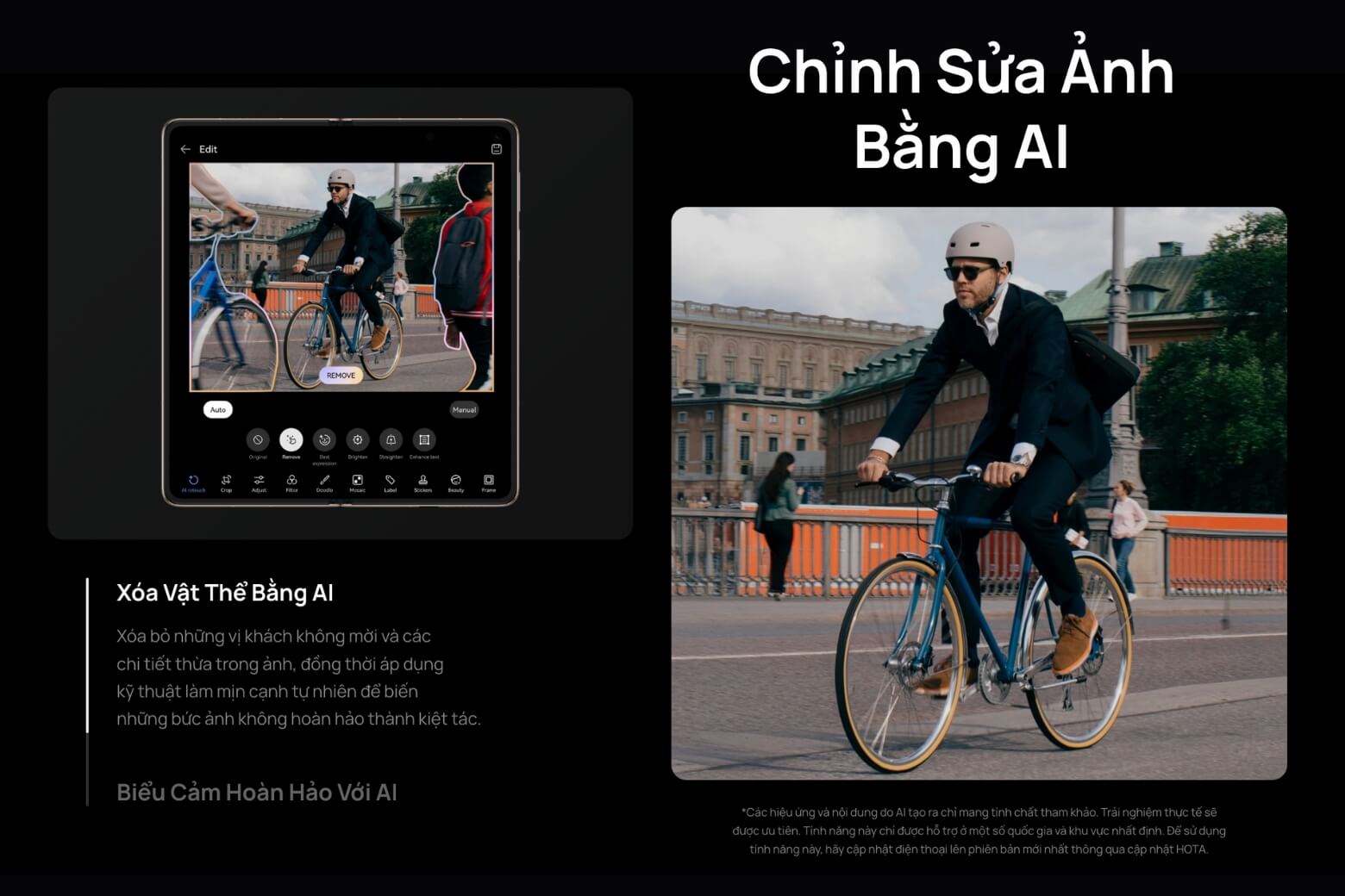 Trải nghiệm chụp ảnh với camera tích hợp AI giúp lựa chọn khoảnh khắc đẹp nhất khi pose dáng