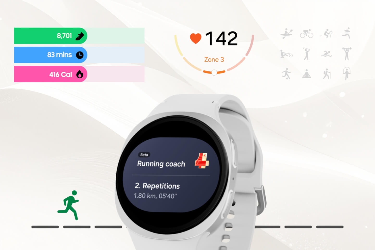 Các tính năng theo dõi sức khoẻ nâng cao được tích hợp ở cả hai bản Tiêu Chuẩn và Classic