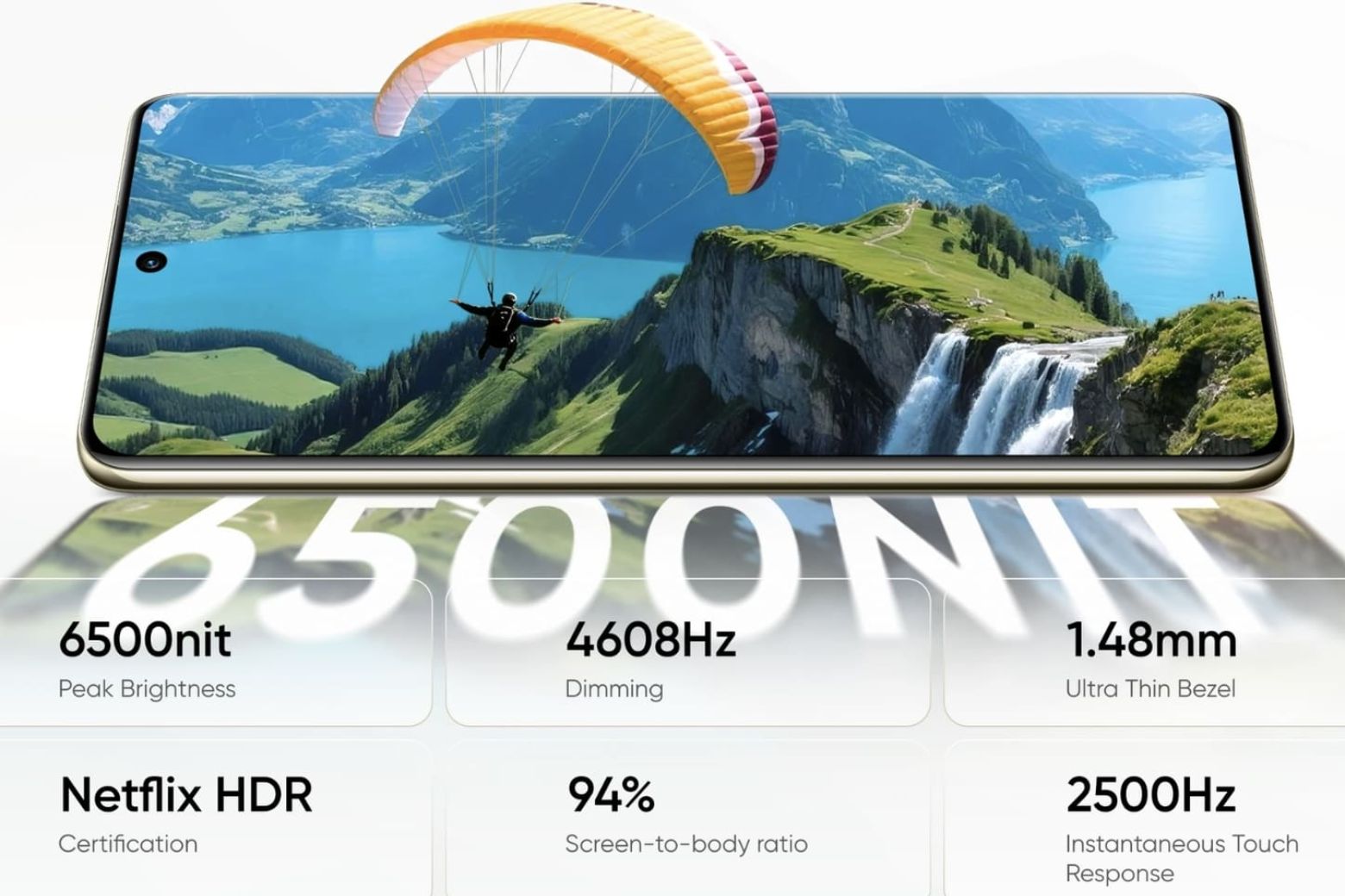 realme 16 Pro 5G Chính Hãng màn hình hiển thị rực rõ