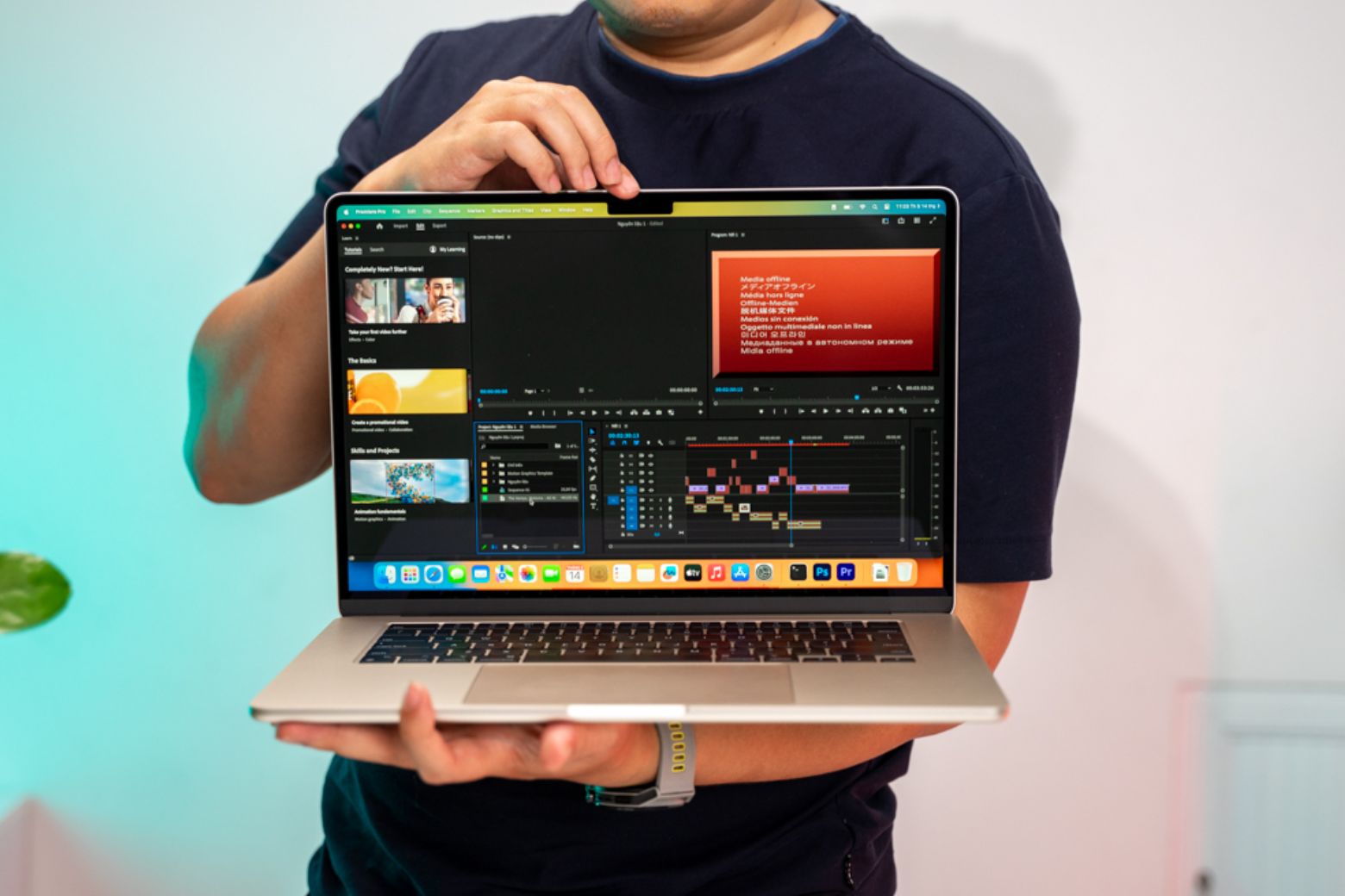 MacBook Air M3 15 inch 8GB/256GB cũ bộ nhớ lưu trữ lớn