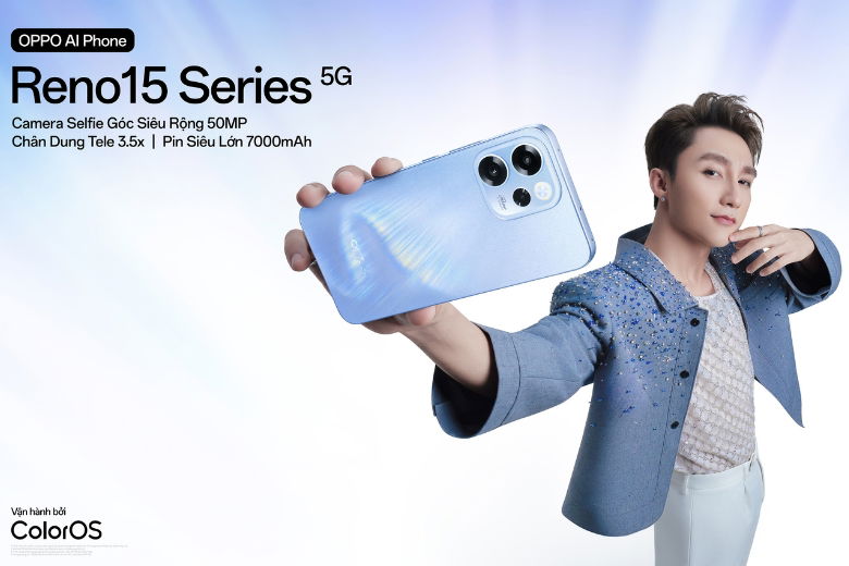OPPO Reno15 Series ra mắt với sự kết hợp cùng đại sứ thương hiệu Sơn Tùng M-TP