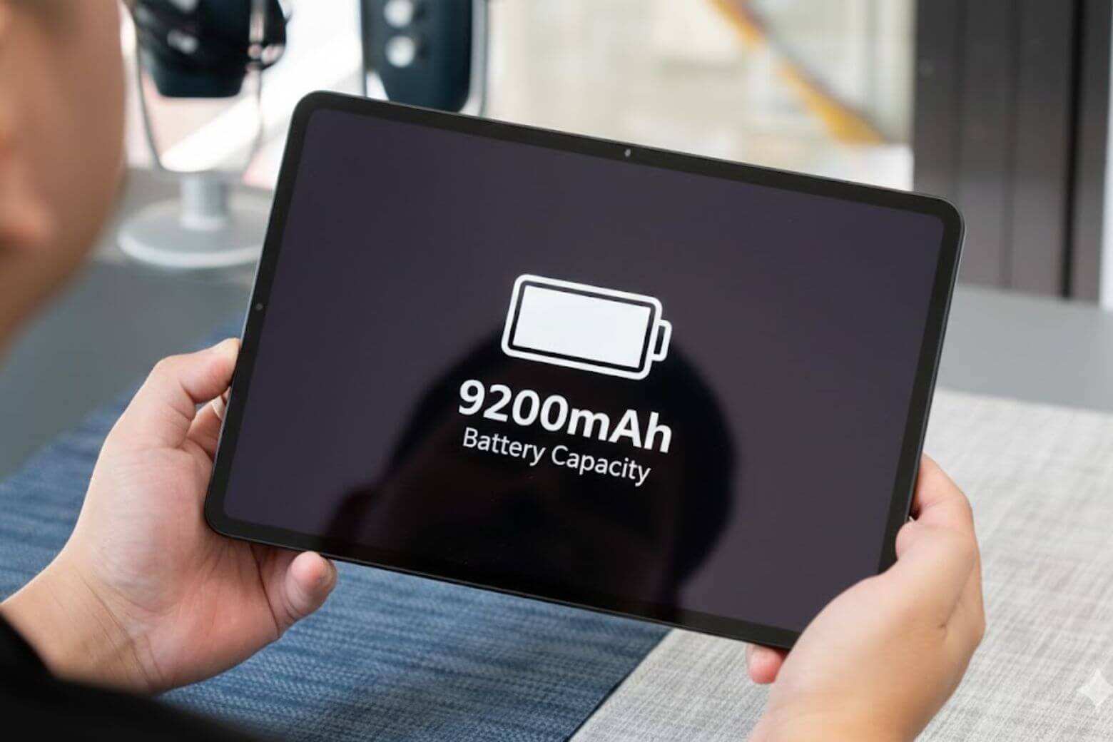 Pin 9200 mAh đủ dùng cả ngày với cường độ cao.