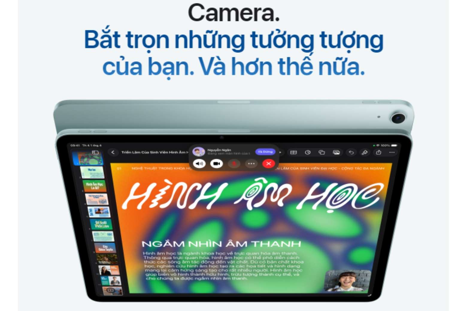 iPad Air M4 11 inch 256GB WiFi + 5G camera 12MP quay video 4K