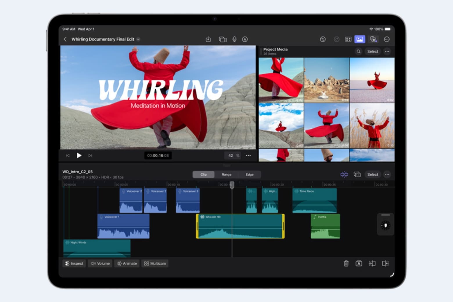 Hiệu năng chip M4 mạnh mẽ cho đa nhiệm
