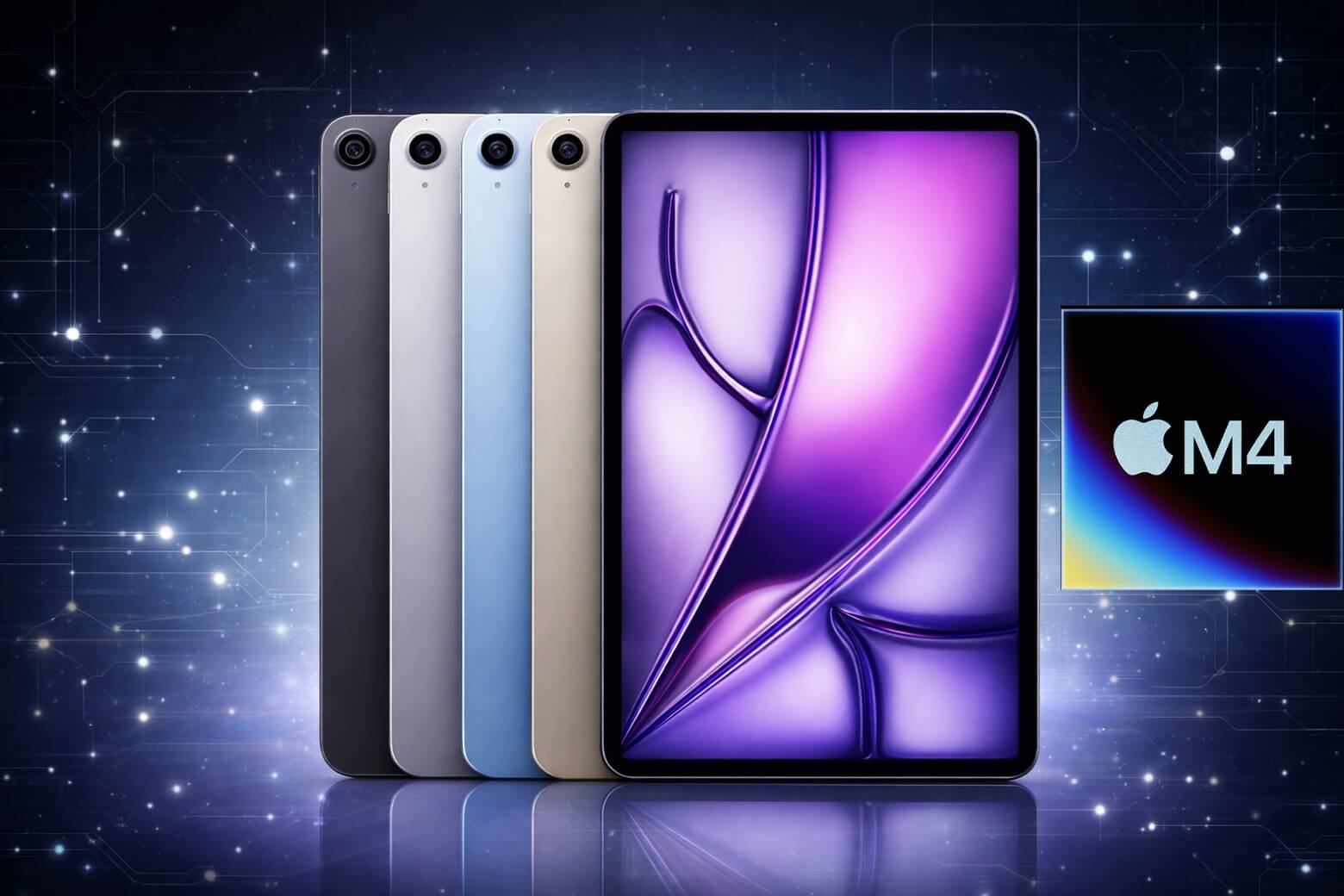 iPad Air M4 11 inch được trang bị chip M4 8 lõi, GPU 9 lõi, Neural Engine 16 lõi, iPadOS 26