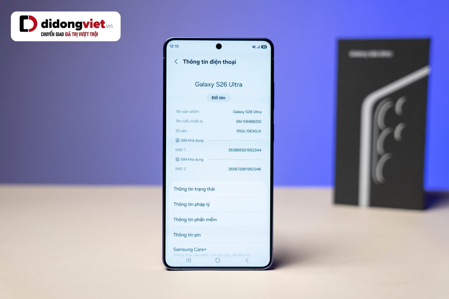 Điện thoại Samsung Galaxy S26 Ultra