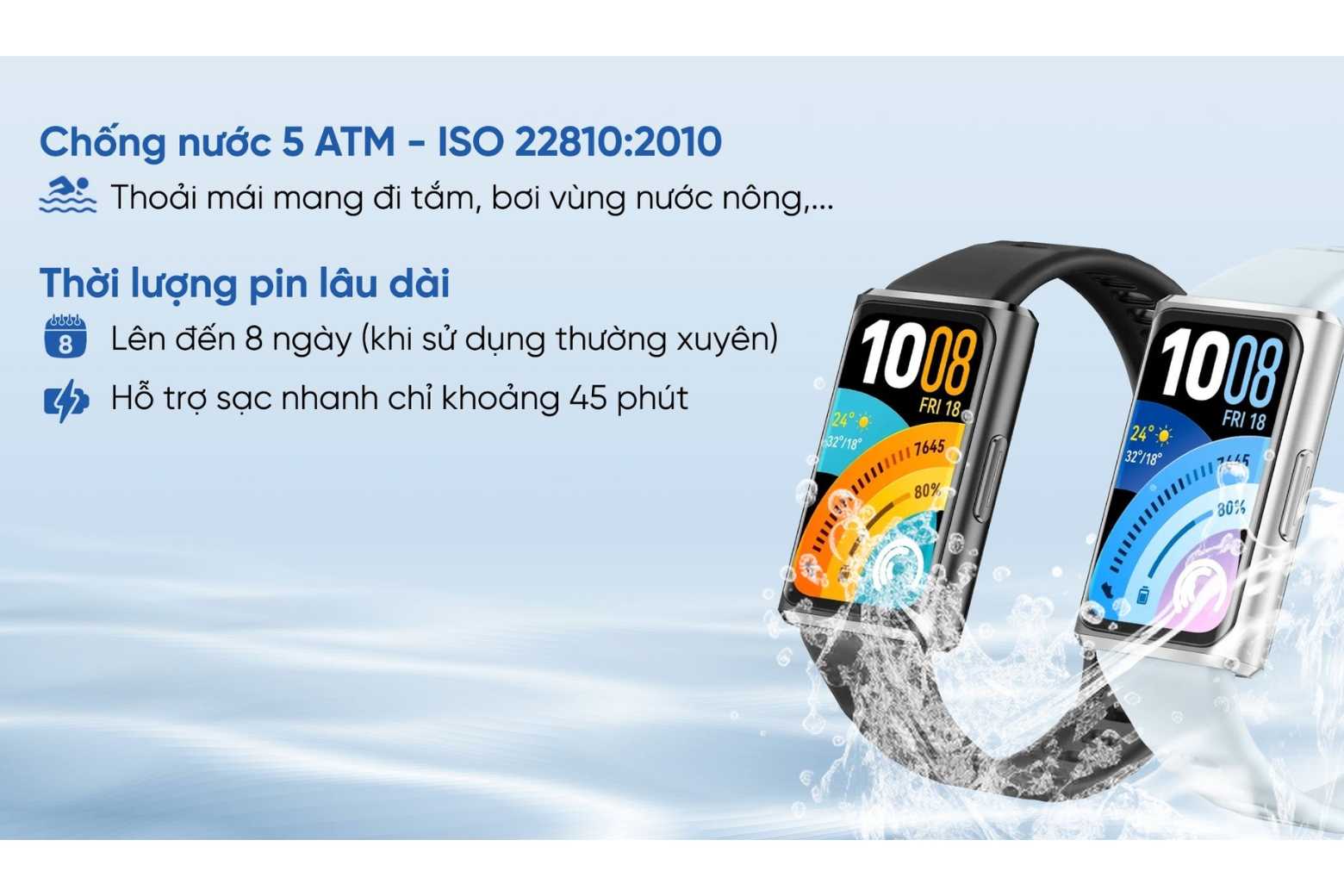 Vòng đeo tay thông minh HUAWEI Band 11 Pro kháng nước 5ATM