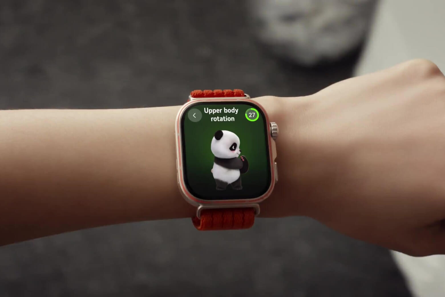 Tính năng Mini-Workout với hoạt ảnh gấu trúc trực quan giúp HUAWEI Watch Fit 5 hỗ trợ dãn cơ nhanh Tính năng Mini-Workout với hoạt ảnh gấu trúc trực quan giúp HUAWEI Watch Fit 5 hỗ trợ dãn cơ nhanh