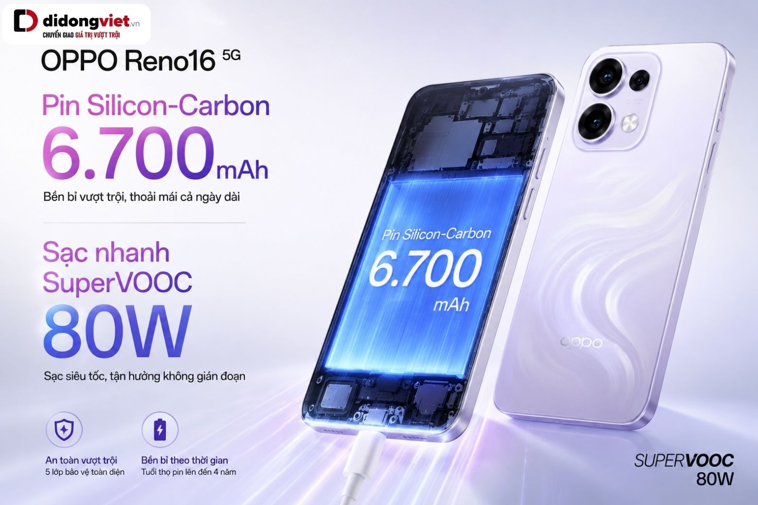 OPPO Reno16 5G Chính Hãng