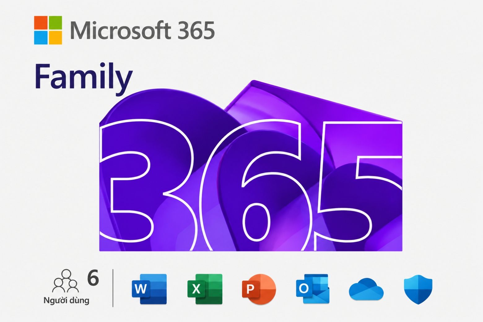 Phần mềm M365 Family Subscr PK Lic 1YR Online APAC EM ESD điểm nổi bật Phần mềm M365 Family Subscr PK Lic 1YR Online APAC EM ESD điểm nổi bật
