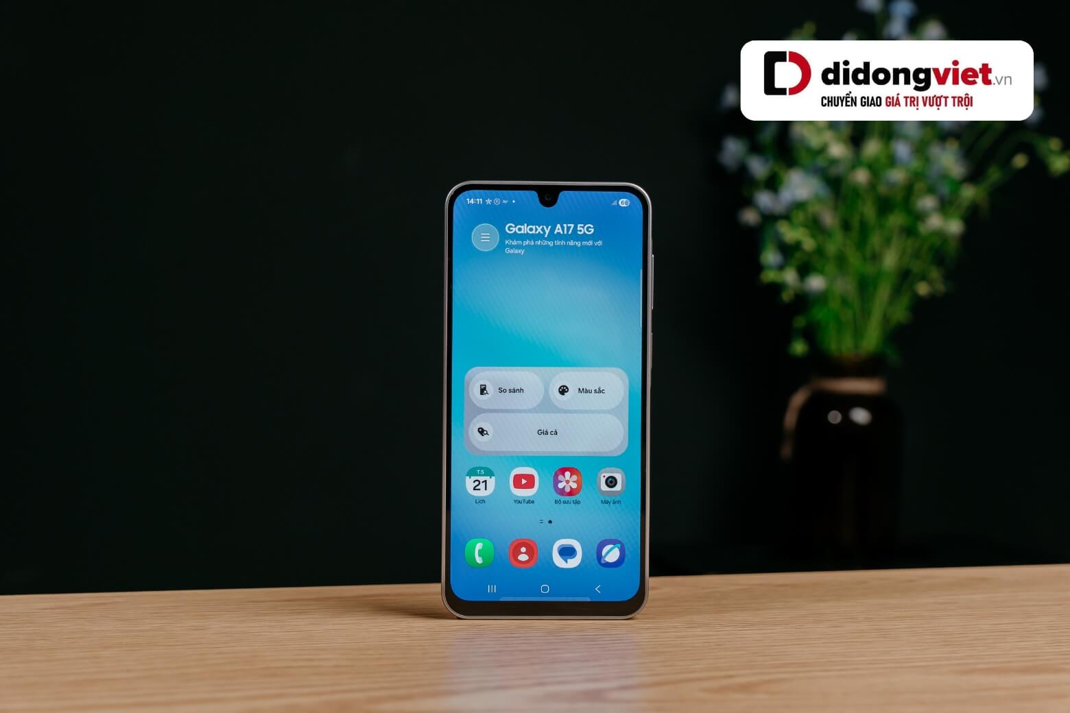 Samsung Galaxy A17 5G pin 5000mAh dùng cả ngày 
