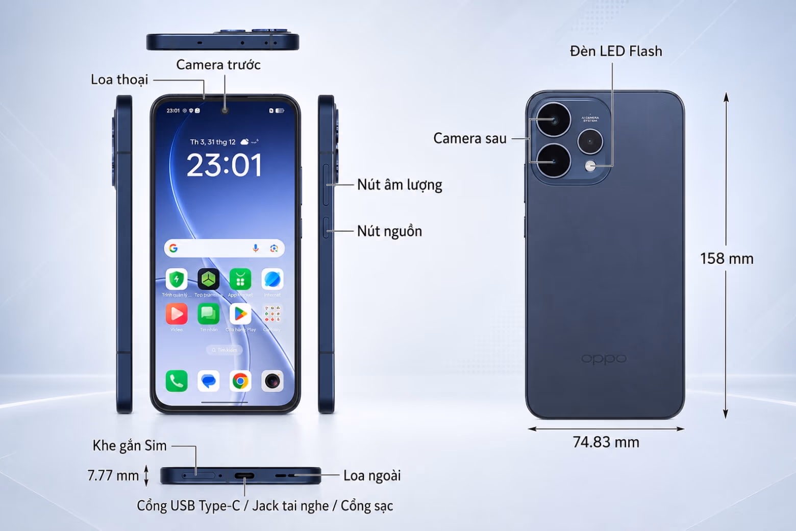 OPPO Reno15 thông số camera pin màn hình nổi bật OPPO Reno15 thông số camera pin màn hình nổi bật