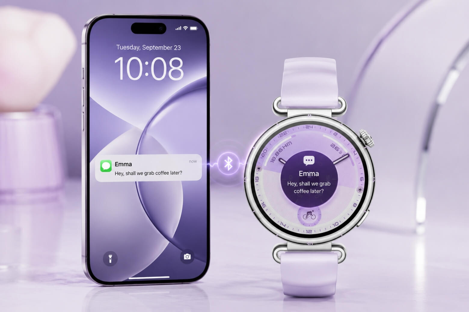 HUAWEI Watch GT 6 41mm nhận thông báo trên iPhone