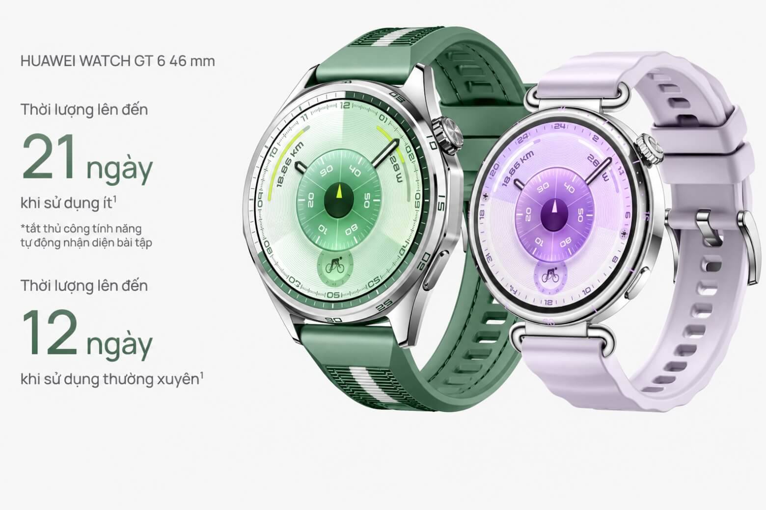 HUAWEI Watch GT 6 46mm pin dùng đến 21 ngày 