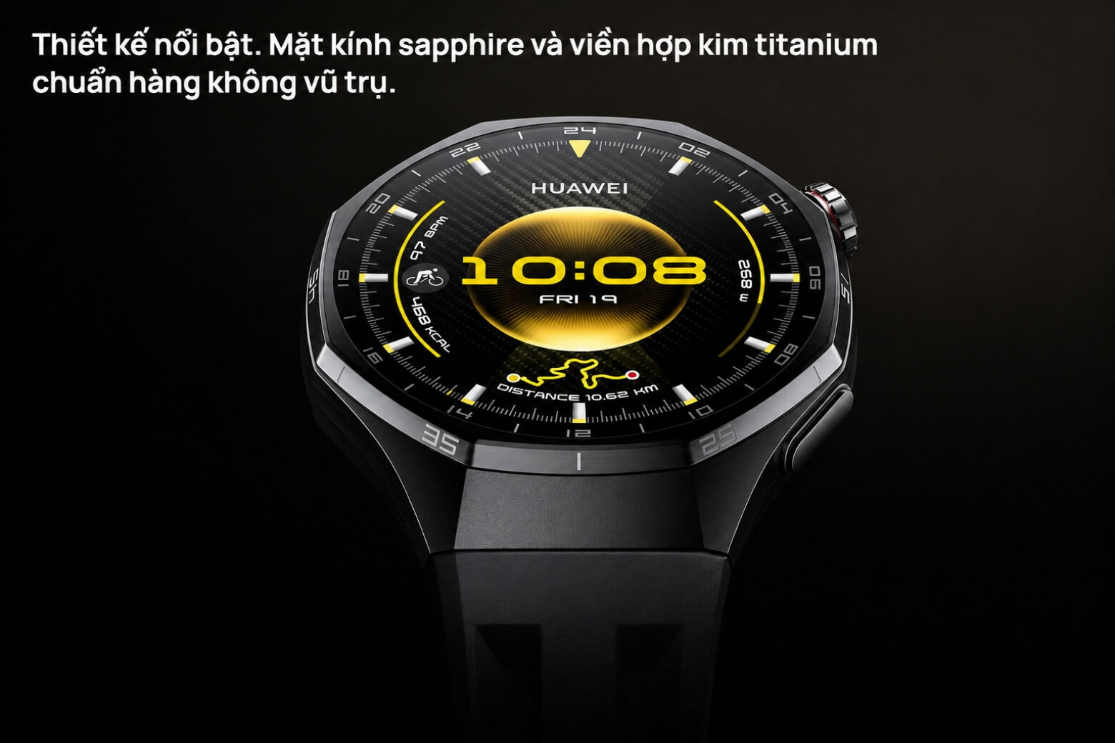 HUAWEI Watch GT 6 Pro 46mm khung Titanium mặt Sapphire