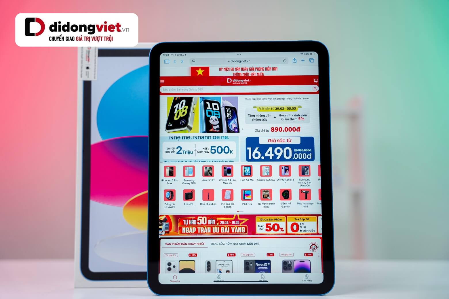 iPad A16 128GB Wifi màn hình Liquid Retina 