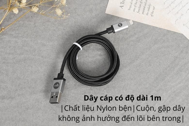 Cáp Lightning Mophie 1M