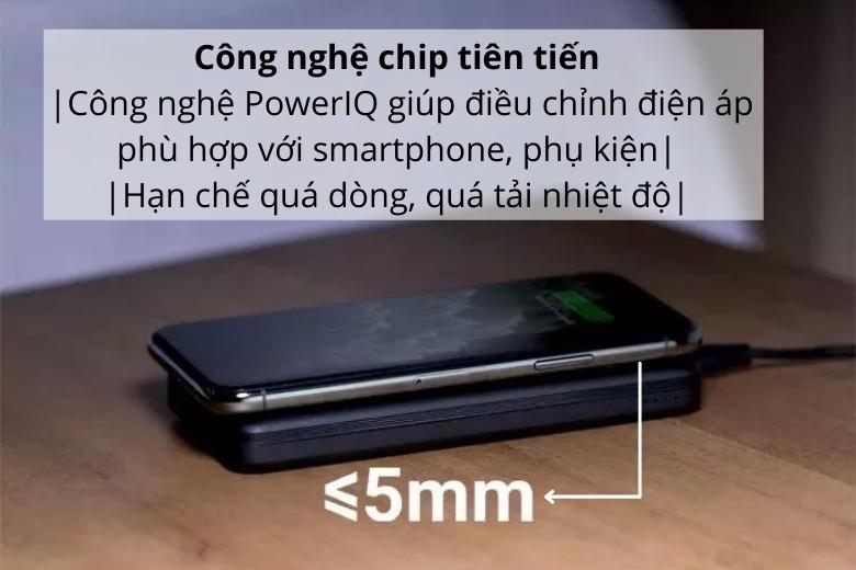 Pin sạc dự phòng cũng sẽ bảo đảm an toàn cho bạn nhờ vào con chip của công nghệ sạc PowerIQ
