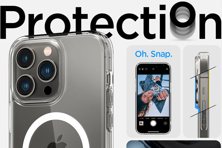 Ốp lưng iPhone 14 Pro Spigen Crystal Hybrid Magfit - Bảo vệ mạnh mẽ hơn gấp 10 lần ốp lưng thông thường