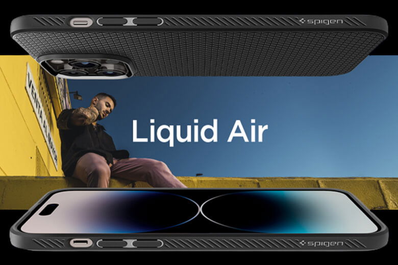 Ốp lưng Spigen iPhone 14 Pro Max Liquid Air - Kết cấu th&ocirc;ng minh mang đến độ bền đẹp tốt nhất