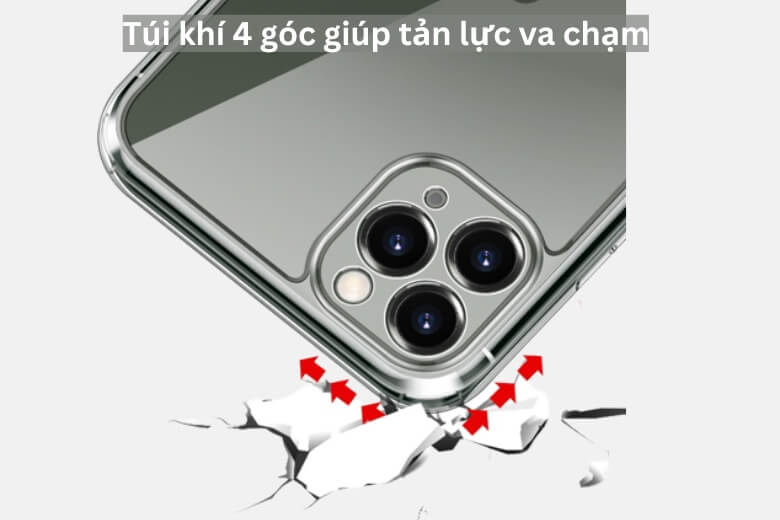 Chống sốc nhờ vào túi khí 4 góc