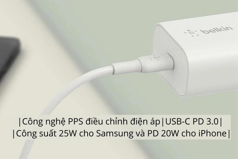 Củ sạc 25W USB-C PD 3.0 Belkin