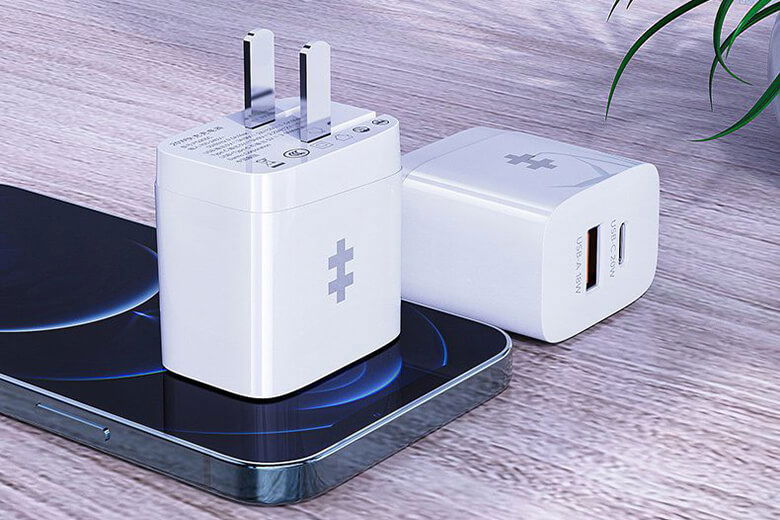 Củ sạc Hyperjuice Small Size Charger HJ205 2 Cổng 20W - Rút ngắn thời gian sạc pin đầy ấn tượng.