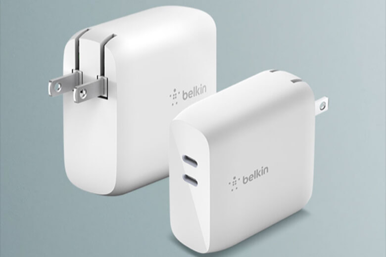 Củ sạc 68W USB-C PD GaN (1 PD 50W + 1 PD 18W) Belkin - Sạc siêu nhanh và hỗ trợ điều tiết dòng điện thông minh