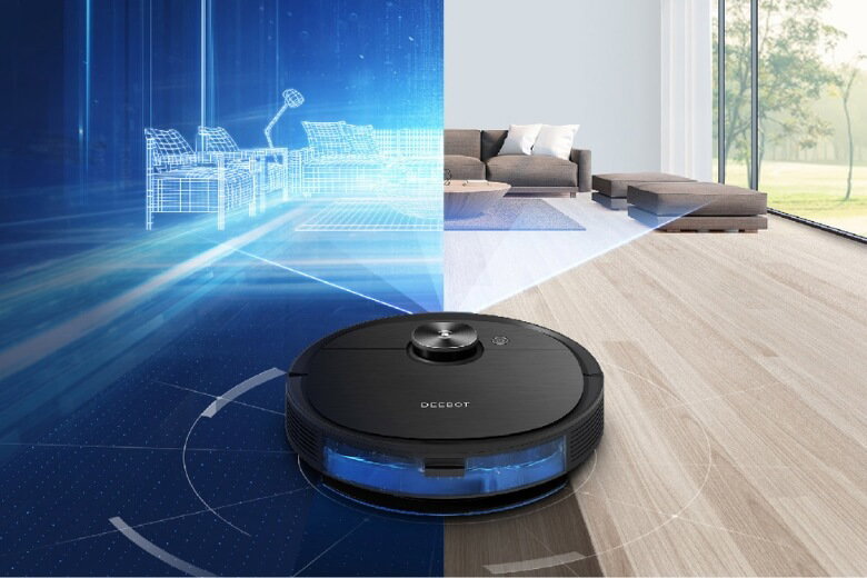Robot hút bụi lau nhà Ecovacs Deebot T8 AIVI - Hỗ trợ dọn dẹp bằng trí tuệ nhân tạo thông minh