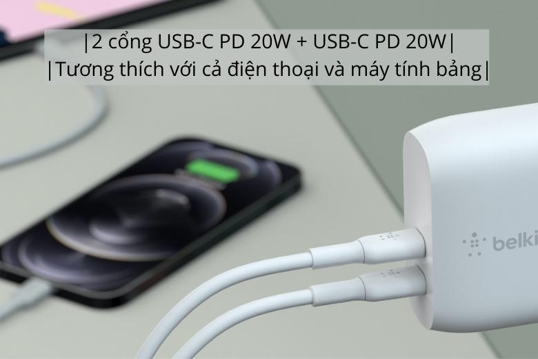 Hỗ trợ sạc nhanh hơn gấp 2 lần