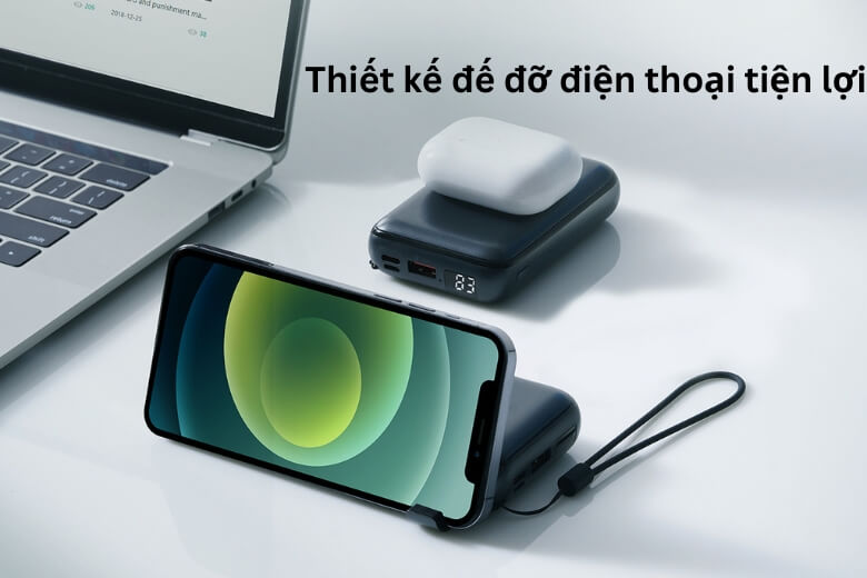 Thiết kế cực mỏng, hỗ trợ đế đỡ tiện lợi