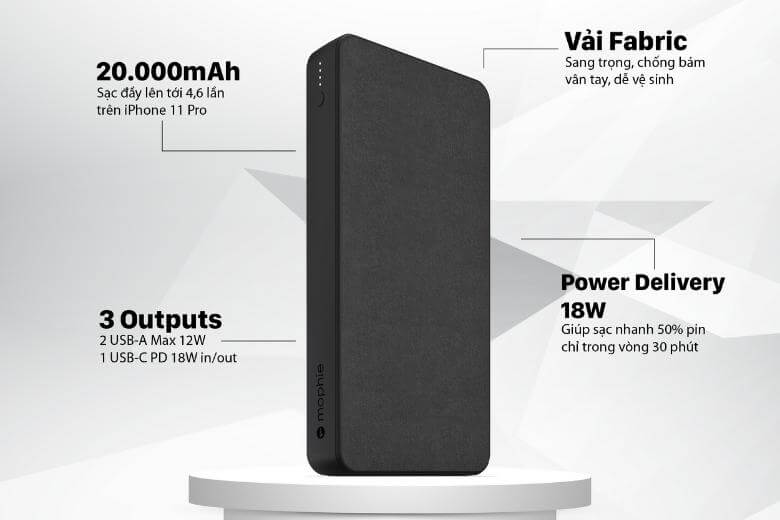 Sạc đồng thời 3 thiết bị - Tích hợp công nghệ sạc nhanh tiên tiến