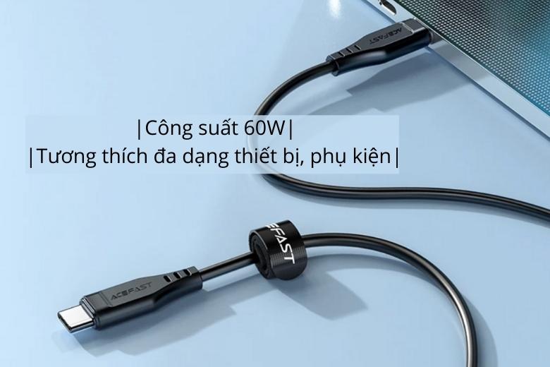 Cáp sạc ACEFAST Type-C to Type-C (1.2m) vỏ nhựa C3-03