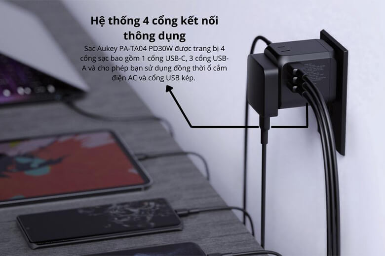 Trang bị nhiều cổng USB thông dụng